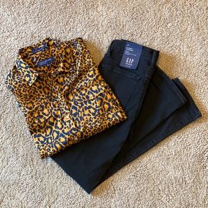 Jones New York Cheetah Print Blouse